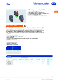 Thumbnail of document Data Sheet - 8570/8571 Series Plugs & Receptacles